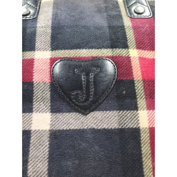 Juicy Couture - Red Plaid Laptop Bag Y2K Vintage Rare! - Picture 7 of 16